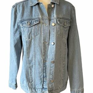 Boom Boom Jeans Jean Jacket Medium NWT layer denim bohemian casual rocker date